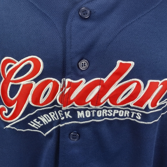 jeff gordon Nascar Chase Baseball Button Up Jersey Size XL Hendricks Motors Team - Picture 2 of 10